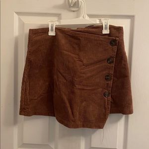 Forever 21 Corduroy Asymmetrical Skirt